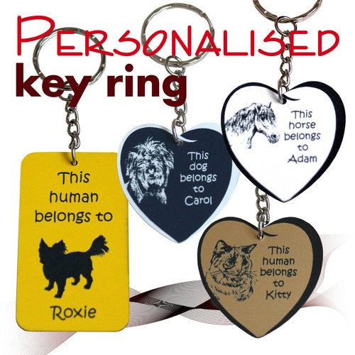 Personalised keyring this - keyring, *