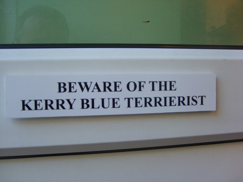 Kerry blue terrierist door - terrierist,