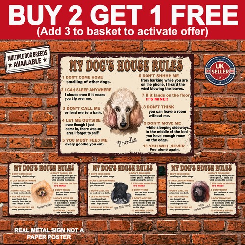 Dog house rules metal - my, dog’s