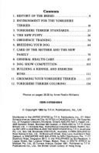 Yorkshire terriers hardcover - yorkshire,