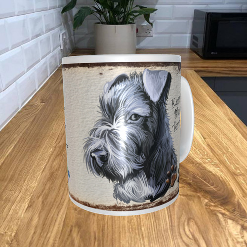 Kerry blue terrier 11oz coffee - blue,