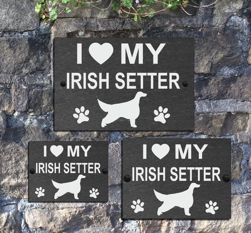 Love dog with heart slate - heart,